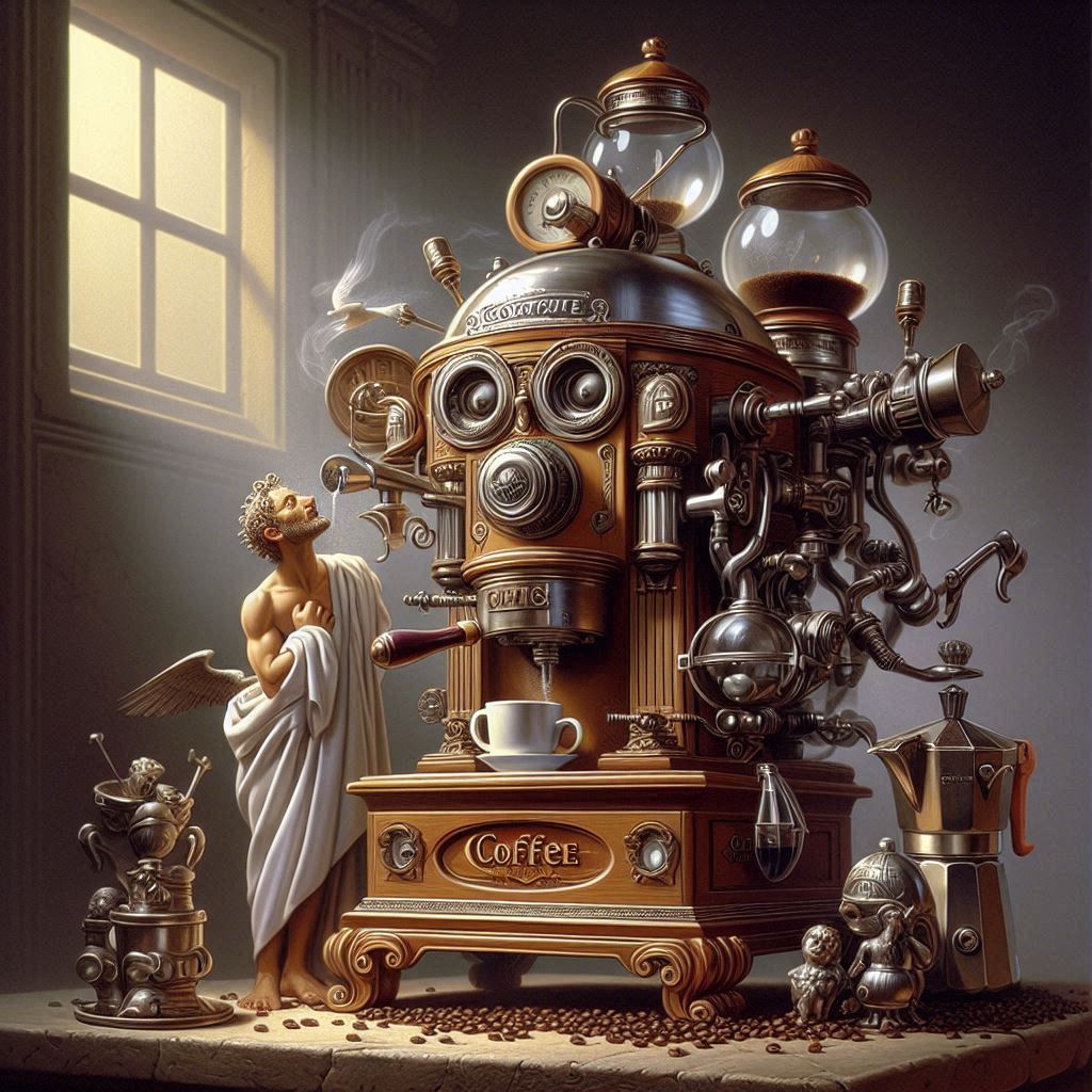 Angelo Moriondo. coffee machine